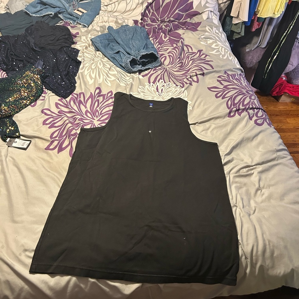 Black Pink Sleeveless Muscle Tee YZY by gap collab